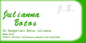 julianna botos business card
